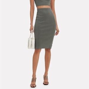 NSF Stretchy Skirt | Grey | Mid Length | Medium